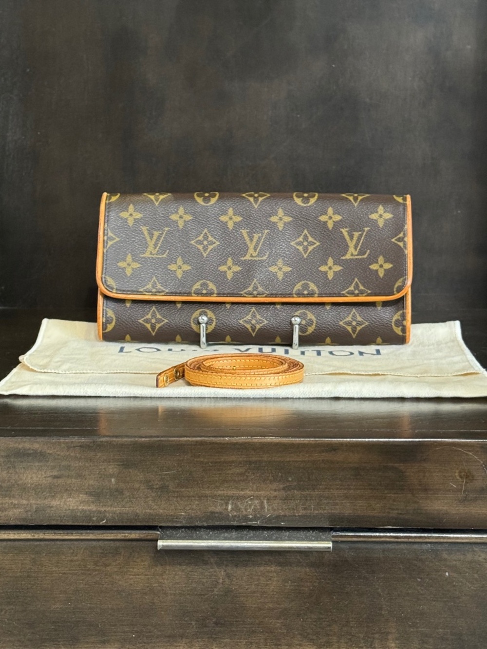 Louis Vuitton Monogram Pochette Twin GM